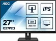 МОНИТОР 27 AOC Q27P2Q Black с поворотом экрана (IPS, 2560x1440, 75Hz, 4 ms, 178°/178°, 300 cd/m, 50M:1, +HDMI, +DisplayPort 1.2, +4xUSB 3.2, +MM)