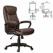 Кресло офисное BRABIX 'Enter EX-511', экокожа, коричневое, 531163