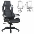 Кресло компьютерное BRABIX 'Techno Pro GM-003', экокожа, черное/серое, вставки серые, 531814