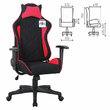 Кресло компьютерное BRABIX 'GT Racer GM-101', подушка, ткань, черное/красное, 531820