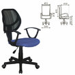 Кресло компактное BRABIX Flip MG-305 , ткань TW, синее/черное, 531919