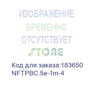купить патч-корд netko скс ftp4 cat.5e, 1.0м, литой коннектор, красный nftpbc.5e-1m-4
