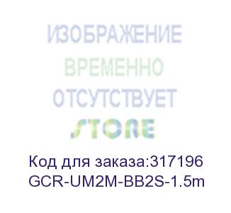 купить greenconnect кабель 1.5m usb 2.0, am/am, черный, 28/28 awg, экран, армированный, морозостойкий, gcr-um2m-bb2s-1.5m