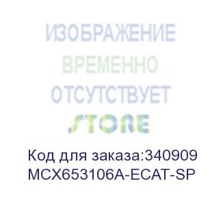 купить connectx®-6 vpi adapter card, 100gb/s (hdr100, edr ib and 100gbe), dual-port qsfp56, pcie3.0/4.0 x16, tall bracket, single pack (mellanox) mcx653106a-ecat-sp