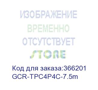 купить greenconnect телефонный шнур витой для трубки  7.5m, rj9 4p4c (джек) белый, gcr-tpc4p4c-7.5m