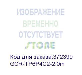 купить greenconnect телефонный шнур удлинитель для аппарата  2.0m gcr-tp6p4c2-2.0m, 6p4c (джек 6p4c - jack 6p4c) черный