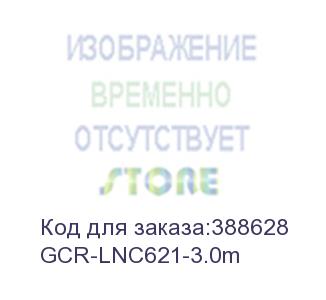 купить gcr патч-корд prof плоский прямой 3.0m, utp медь кат.6, синий, 30 awg, gcr-lnc621-3.0m ethernet high speed 10 гбит/с, rj45, t568b (greenconnect)