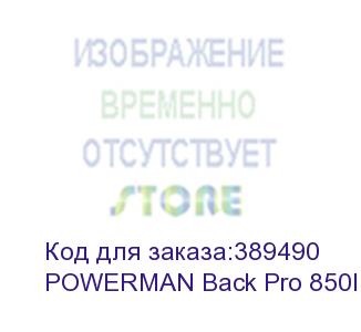 купить ups powerman back pro 850i plus, line-interactive, 850va, 480w, 4 iec320 c13 with backup power, usb, battery 12v 9ah 1 pc., 298mm x 101mm x 142mm, 5.47 kg. powerman back pro 850i plus (iec320)