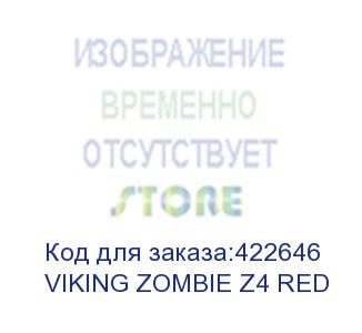 купить кресло игровое zombie z4, на колесиках, эко.кожа, черный/красный/красный (viking zombie z4 red) viking zombie z4 red