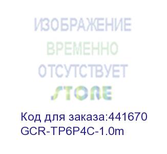 купить greenconnect телефонный шнур удлинитель для аппарата  1.0m gcr-tp6p4c-1.0m, 6p4c (джек 6p4c - jack 6p4c) белый