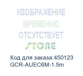 купить gcr удлинитель 1.5m usb am угловой/af, черный, 28/28 awg, морозостойкий, gcr-auec6m-1.5m (greenconnect)