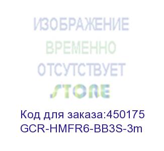 купить gcr удлинитель 3.0m v2.0 hdmi-hdmi черный, od7.3mm, 28/28 awg, позолоченные контакты, ethernet 18.0 гбит/с, 19m / 19f, gcr-hmfr6-bb3s-3m, тройной экран (greenconnect)