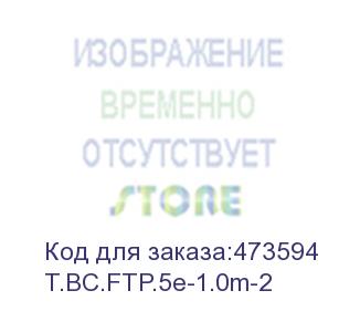 купить патч-корд technolink ftp4 cat.5е, 1.0м, bc, серый, литой коннектор (t.bc.ftp.5e-1.0m-2)