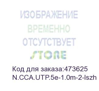 купить патч-корд utp4 cat.5е, 1.0м, cca, lszh, серый, литой коннектор netko optima (n.cca.utp.5e-1.0m-2-lszh)