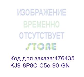 купить hyperline kj9-8p8c-c5e-90-gn вставка keystone jack rj-45(8p8c), категория 5e, зеленая