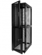Шкаф серверный ПРОФ напольный колокейшн 46U (600x1200) 2 секции, дверь перфор. 2 шт., черный, в сборе (ШТК-СП-К-2-46.6.12-44АА-Ч) ЦМО