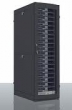 Шкаф серверный ПРОФ напольный 48U (600x1200) дверь перфорированная 2 шт., цвет черный, в сборе (ШТК-СП-48.6.12-44АА)
