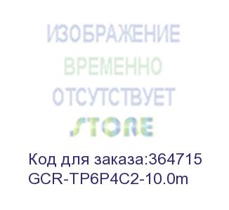 купить greenconnect телефонный шнур удлинитель для аппарата 10.0m gcr-tp6p4c2-10.0m, 6p4c (джек 6p4c - jack 6p4c) черный