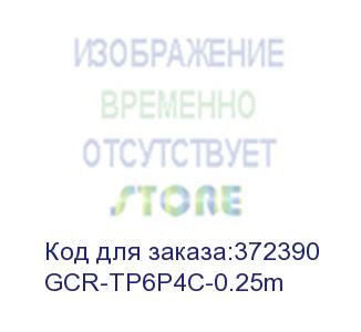 купить greenconnect телефонный шнур удлинитель для аппарата 0.25m gcr-tp6p4c-0.25m, 6p4c (джек 6p4c - jack 6p4c) белый