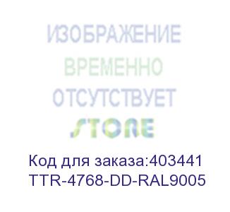 купить hyperline ttr-4768-dd-ral9005 шкаф напольный 19-дюймовый, 47u, 2277x600х800 мм (вхшхг), передняя и задняя распашные перфорированные двери (75%), ручка с замком, цвет черный (ral 9005) (разобранный)
