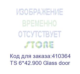 купить дверь для шкафа ts,t2 стеклянная 42u ширина 600 серая, с перфорацией eol (ts 6*42.900 glass door)