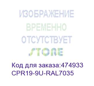 купить hyperline cpr19-9u-ral7035 19 монтажный профиль высотой 9u, для шкафов twb / twl, цвет серый (2 шт. в комплекте)