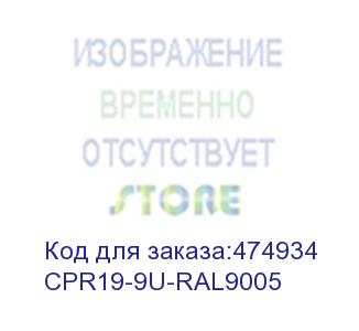 купить hyperline cpr19-9u-ral9005 19 монтажный профиль высотой 9u, для шкафов twb / twl, цвет черный (2 шт. в комплекте)