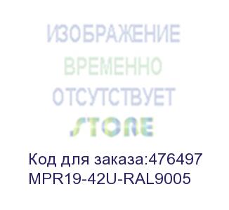 купить hyperline mpr19-42u-ral9005 центральный монтажный профиль высотой 42u, для шкафов ttr, ttb, черный (2 шт. в комплекте)