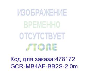 купить gcr адаптер переходник otg 2.0m usb, microb 5pin/af, черный, 28/28 awg, морозостойкий, gcr-mb4af-bb2s-2.0m (greenconnect)
